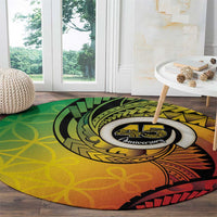 Vanuatu 45th Independence Anniversary Round Carpet Ni-Van Sandroing - Polynesian Pride
