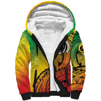 Vanuatu 45th Independence Anniversary Sherpa Hoodie Ni-Van Sandroing LT7 Unisex Colorful - Polynesian Pride
