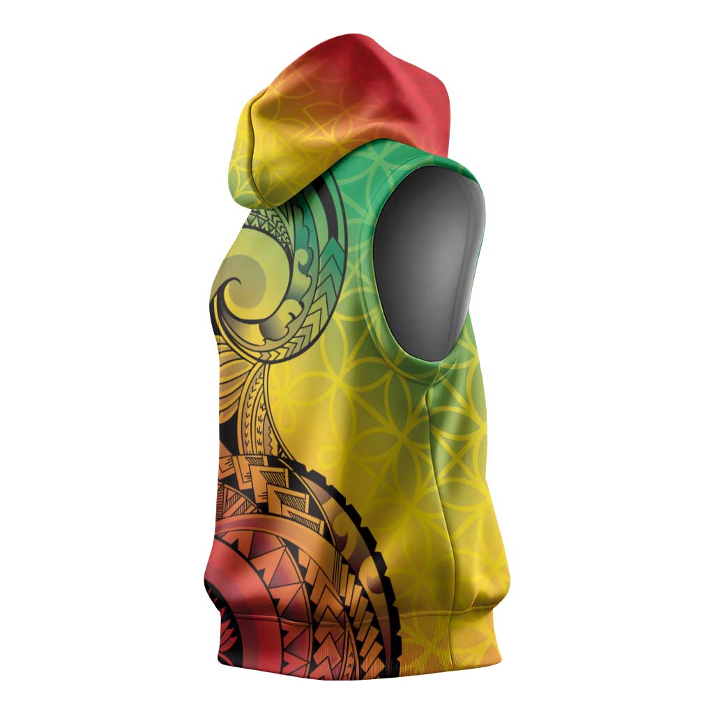 Vanuatu 45th Independence Anniversary Sleeveless Hoodie Ni-Van Sandroing - Polynesian Pride