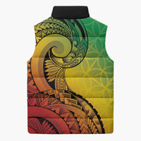 Vanuatu 45th Independence Anniversary Sleeveless Puffer Jacket Ni-Van Sandroing LT7 - Polynesian Pride