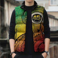 Vanuatu 45th Independence Anniversary Sleeveless Puffer Jacket Ni-Van Sandroing LT7 - Polynesian Pride