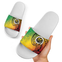 Vanuatu 45th Independence Anniversary Slide Sandals Ni-Van Sandroing - Polynesian Pride