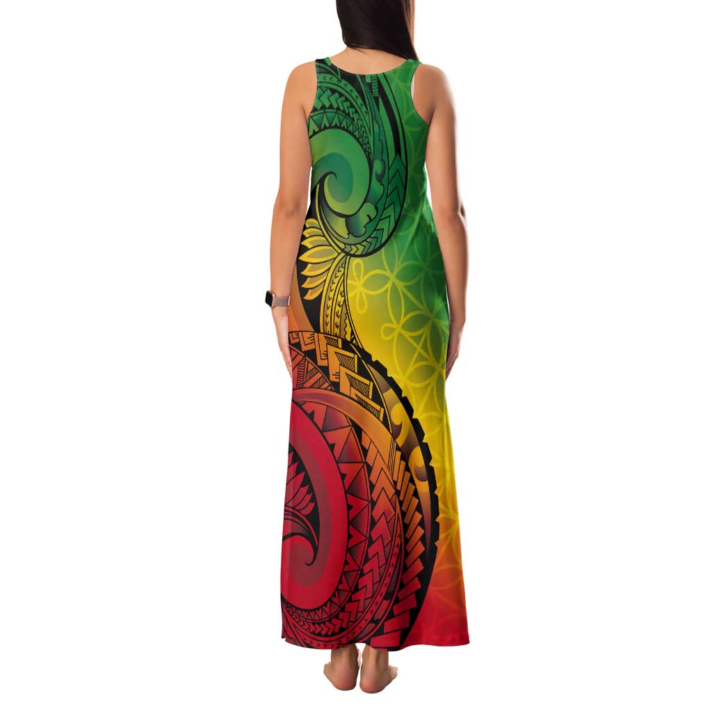 Vanuatu 45th Independence Anniversary Tank Maxi Dress Ni-Van Sandroing LT7 - Polynesian Pride