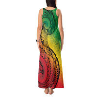 Vanuatu 45th Independence Anniversary Tank Maxi Dress Ni-Van Sandroing LT7 - Polynesian Pride