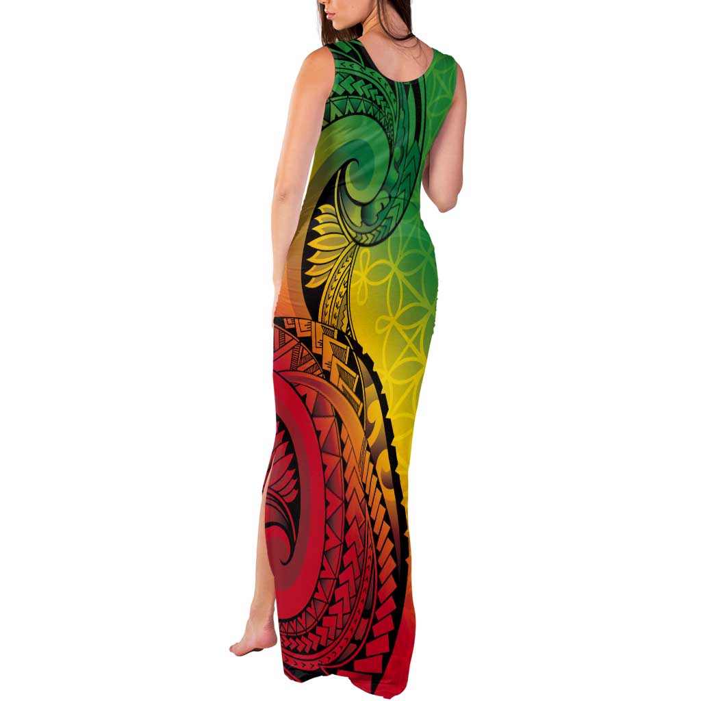 Vanuatu 45th Independence Anniversary Tank Maxi Dress Ni-Van Sandroing LT7 - Polynesian Pride