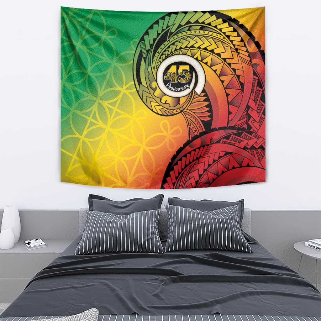 Vanuatu 45th Independence Anniversary Tapestry Ni-Van Sandroing - Polynesian Pride