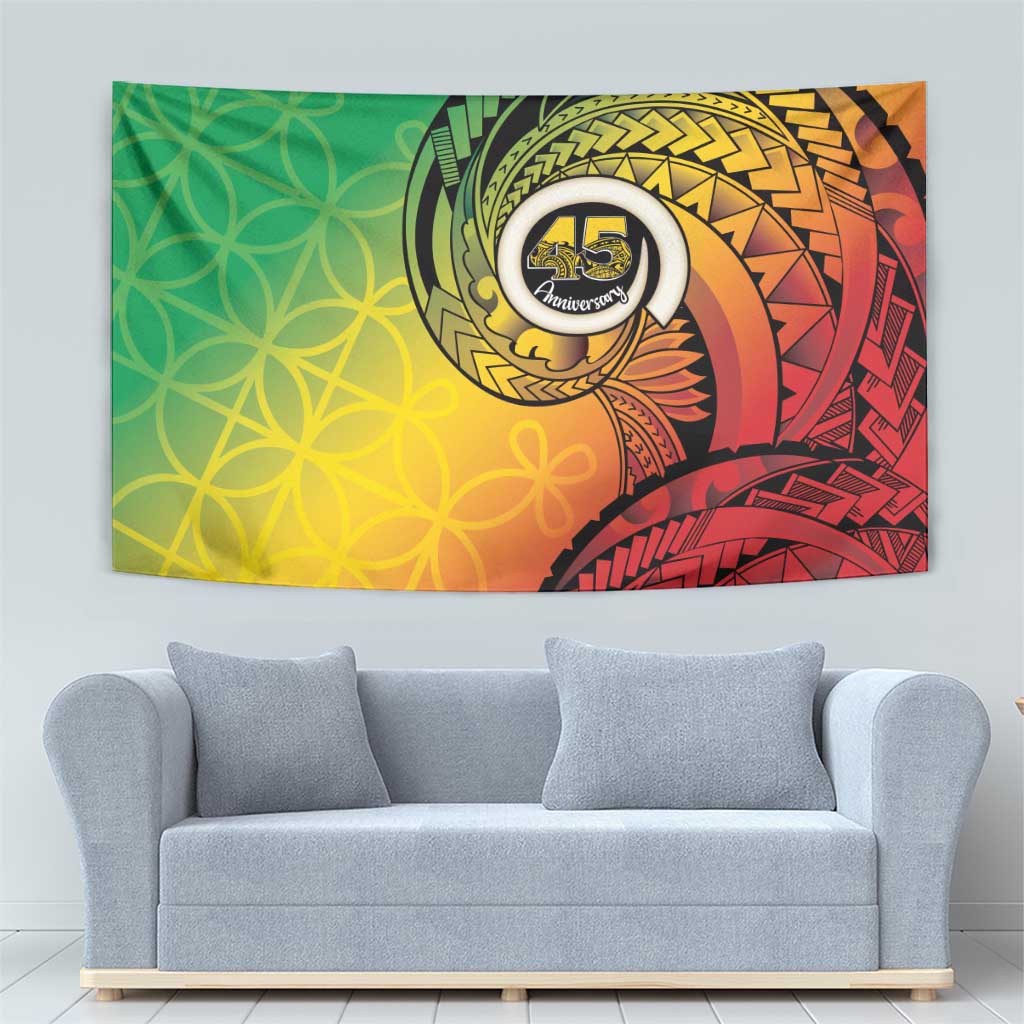 Vanuatu 45th Independence Anniversary Tapestry Ni-Van Sandroing - Polynesian Pride