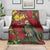 Kakapo Bird New Zealand Blanket Floral Christmas