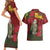 Kakapo Bird New Zealand Couples Matching Short Sleeve Bodycon Dress and Hawaiian Shirt Floral Christmas