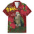 Kakapo Bird New Zealand Family Matching Off The Shoulder Long Sleeve Dress and Hawaiian Shirt Floral Christmas