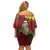 Kakapo Bird New Zealand Family Matching Off Shoulder Short Dress and Hawaiian Shirt Floral Christmas