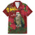 Kakapo Bird New Zealand Family Matching Short Sleeve Bodycon Dress and Hawaiian Shirt Floral Christmas