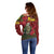 Kakapo Bird New Zealand Off Shoulder Sweater Floral Christmas