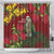 Kakapo Bird New Zealand Shower Curtain Floral Christmas