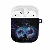Polynesian Personalized Memorial AirPods Case Oceanic Infinity Symbol - Until We Meet Again LT7 Black - Polynesian Pride