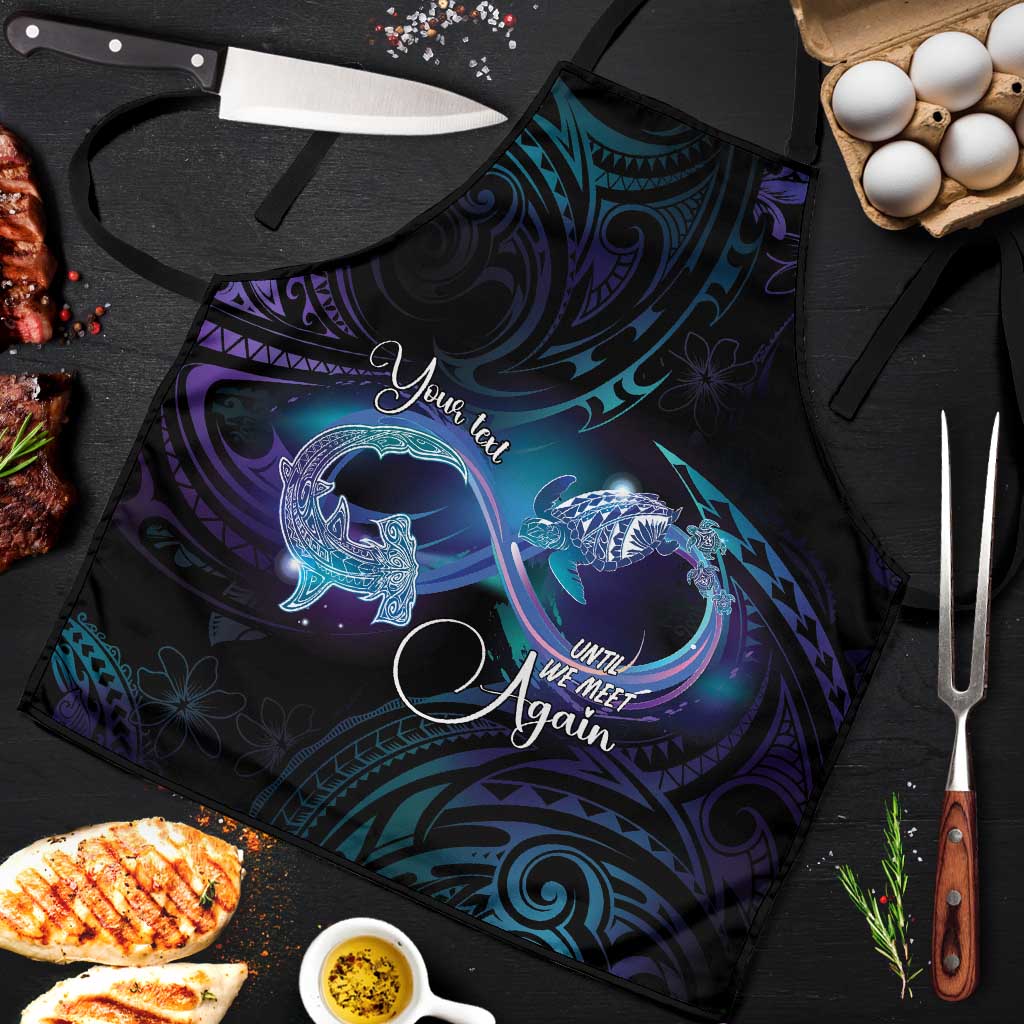 Polynesian Personalized Memorial Apron Oceanic Infinity Symbol - Until We Meet Again LT7 Black - Polynesian Pride