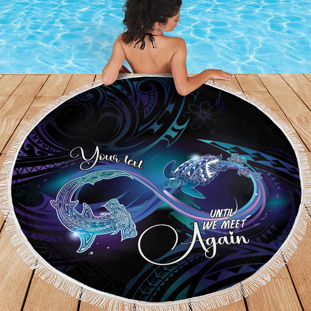 Polynesian Personalized Memorial Beach Blanket Oceanic Infinity Symbol - Until We Meet Again LT7 - Polynesian Pride