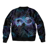Polynesian Personalized Memorial Bomber Jacket Oceanic Infinity Symbol - Until We Meet Again LT7 - Polynesian Pride