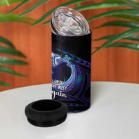 Polynesian Personalized Memorial 4 in 1 Can Cooler Tumbler Oceanic Infinity Symbol - Until We Meet Again LT7 - Polynesian Pride
