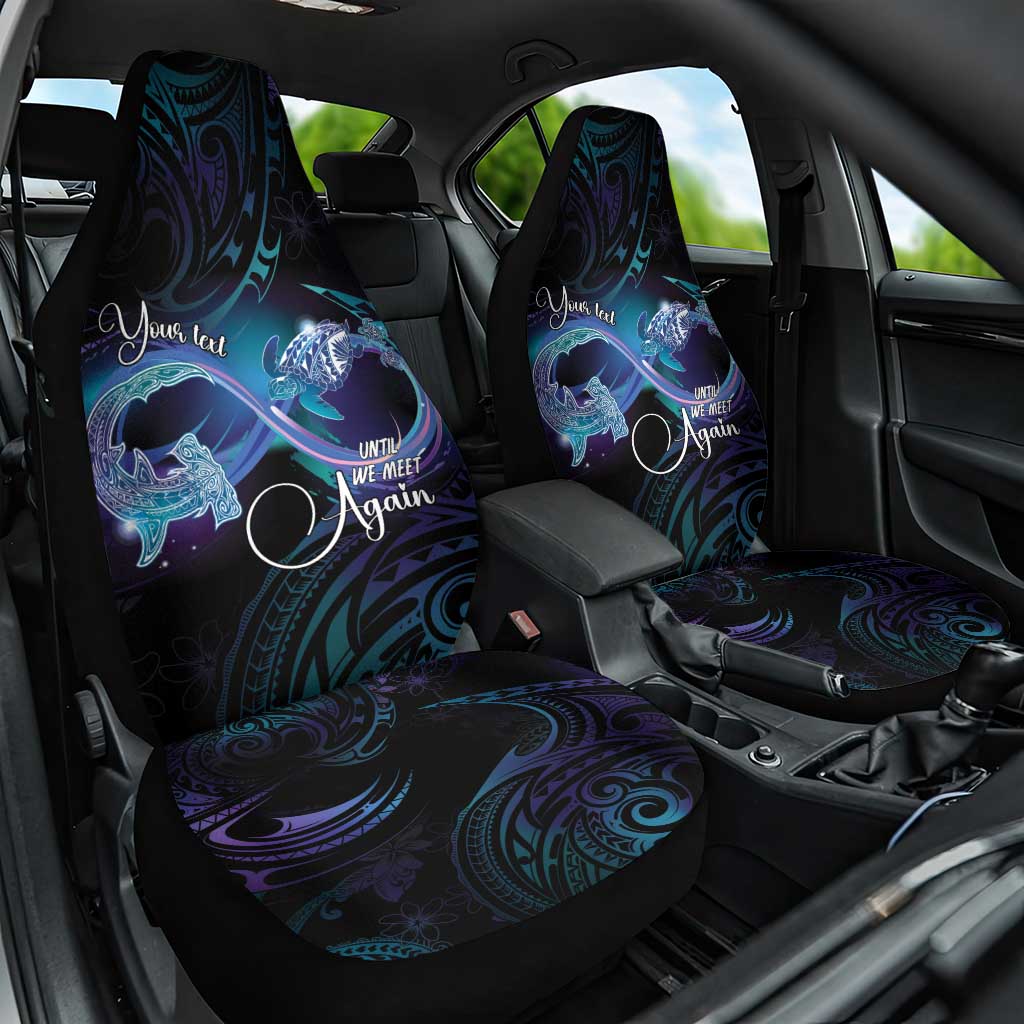 Polynesian Personalized Memorial Car Seat Cover Oceanic Infinity Symbol - Until We Meet Again - Polynesian Pride