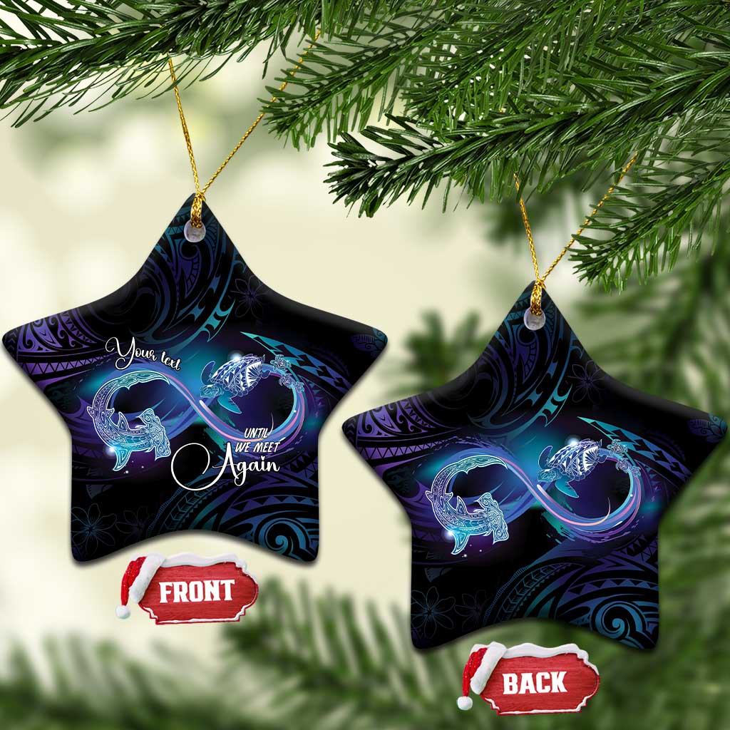 Polynesian Personalized Memorial Ceramic Ornament Oceanic Infinity Symbol - Until We Meet Again LT7 Star Black - Polynesian Pride