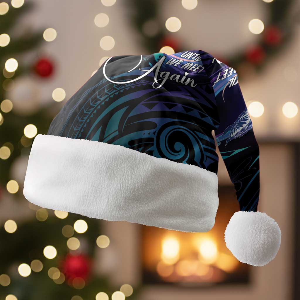 Polynesian Personalized Memorial Christmas Santa Hat Oceanic Infinity Symbol - Until We Meet Again - Polynesian Pride