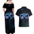 Polynesian Personalized Memorial Couples Matching Off Shoulder Maxi Dress and Hawaiian Shirt Oceanic Infinity Symbol - Until We Meet Again - Polynesian Pride