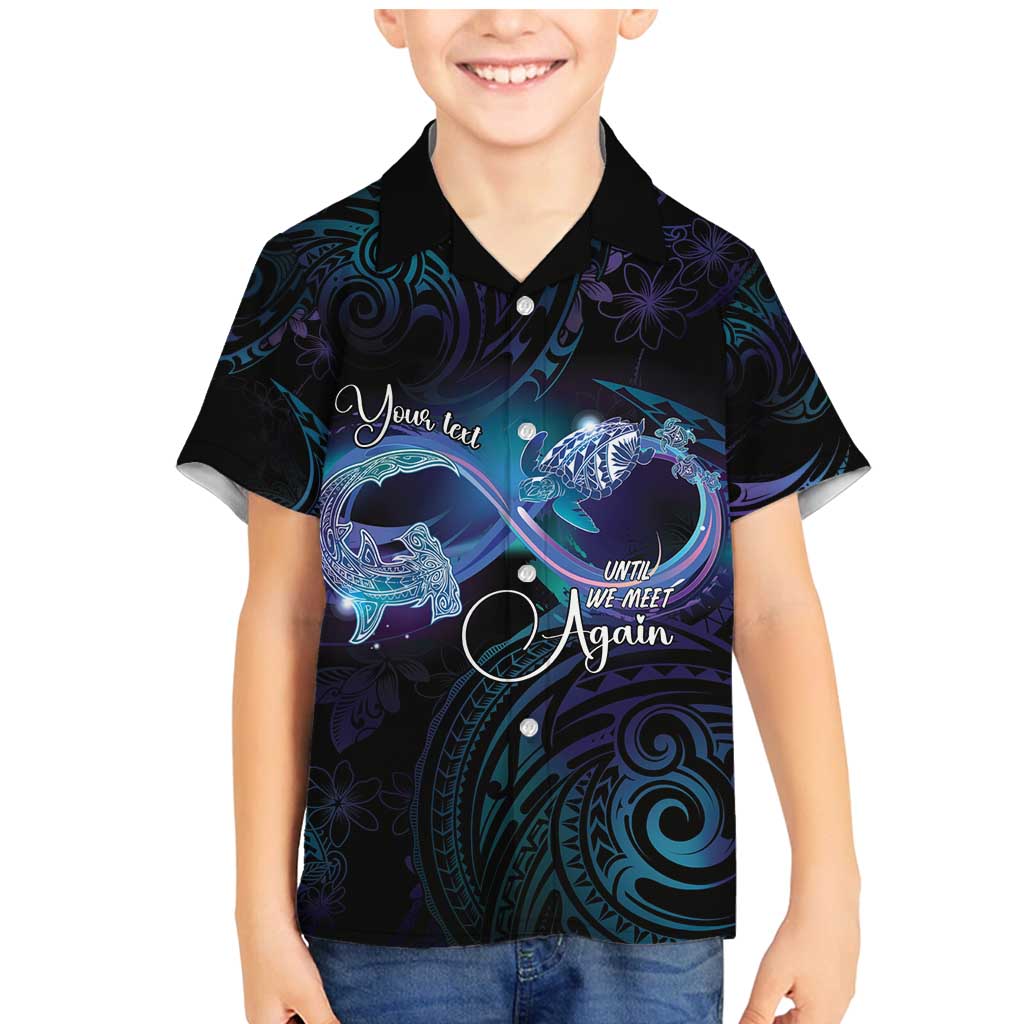 Polynesian Personalized Memorial Family Matching Mermaid Dress and Hawaiian Shirt Oceanic Infinity Symbol - Until We Meet Again - Polynesian Pride