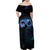 Polynesian Personalized Memorial Family Matching Off Shoulder Maxi Dress and Hawaiian Shirt Oceanic Infinity Symbol - Until We Meet Again - Polynesian Pride