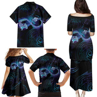 Polynesian Personalized Memorial Family Matching Puletasi and Hawaiian Shirt Oceanic Infinity Symbol - Until We Meet Again LT7 - Polynesian Pride