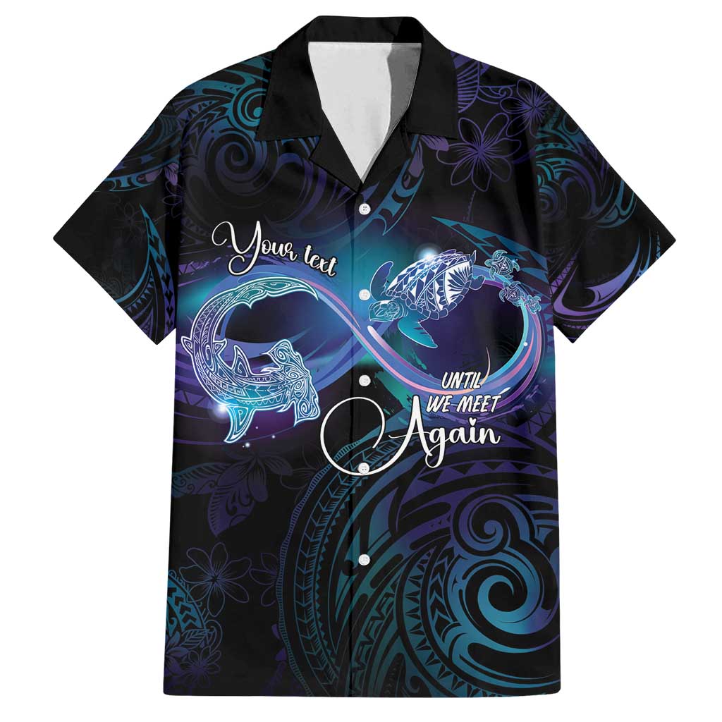 Polynesian Personalized Memorial Family Matching Tank Maxi Dress and Hawaiian Shirt Oceanic Infinity Symbol - Until We Meet Again - Polynesian Pride