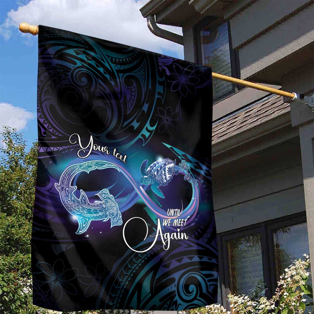 Polynesian Personalized Memorial Garden Flag Oceanic Infinity Symbol - Until We Meet Again - Polynesian Pride