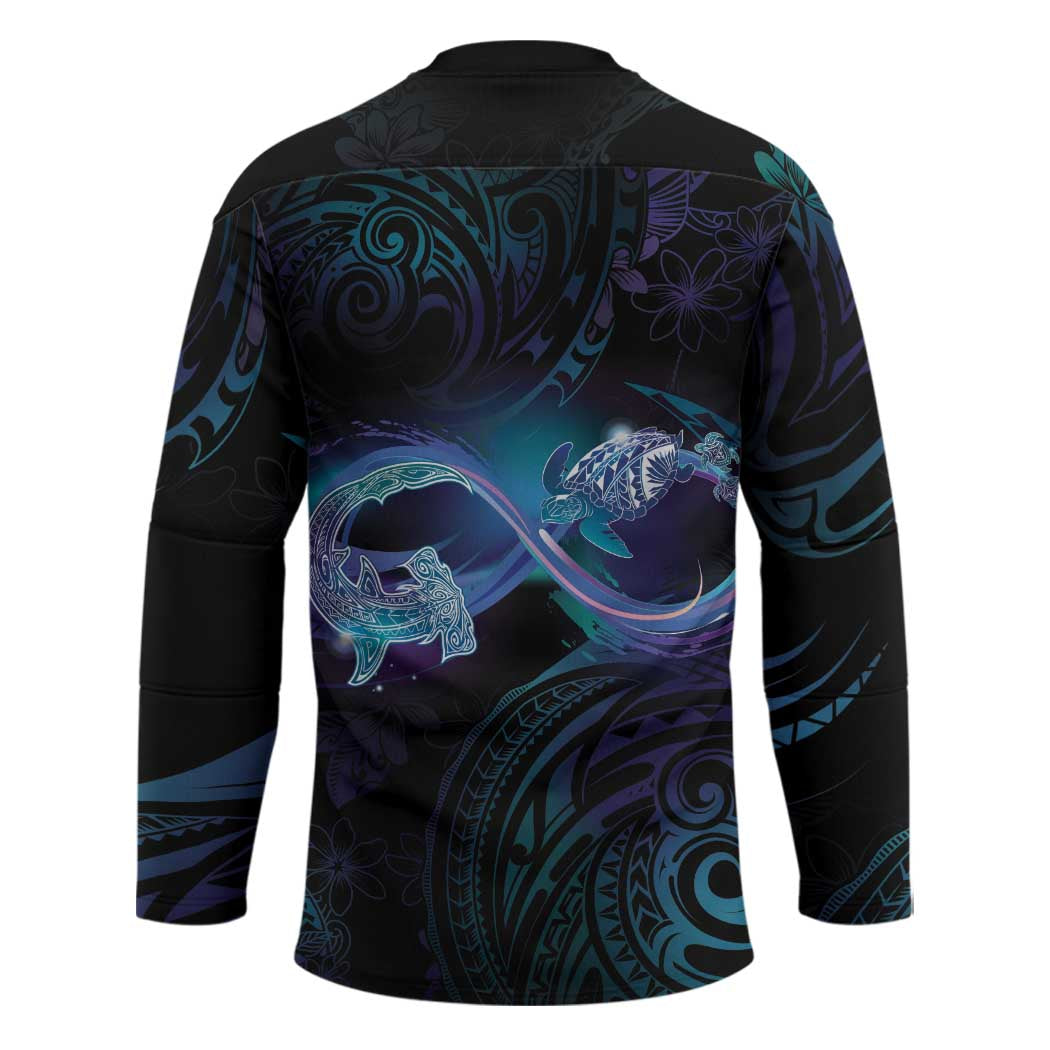 Polynesian Personalized Memorial Hockey Jersey Oceanic Infinity Symbol - Until We Meet Again LT7 - Polynesian Pride