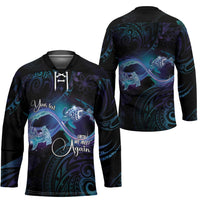 Polynesian Personalized Memorial Hockey Jersey Oceanic Infinity Symbol - Until We Meet Again LT7 - Polynesian Pride