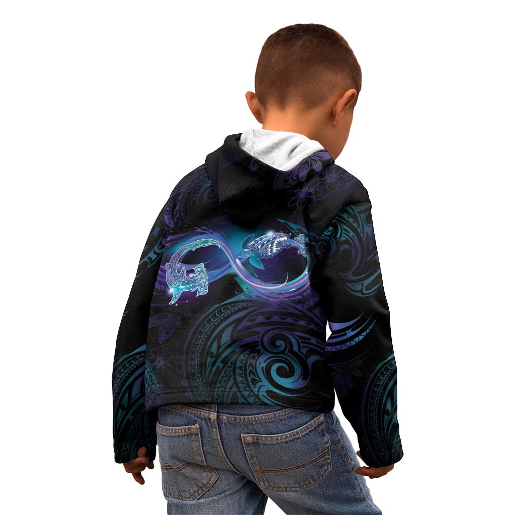 Polynesian Personalized Memorial Kid Hoodie Oceanic Infinity Symbol - Until We Meet Again - Polynesian Pride