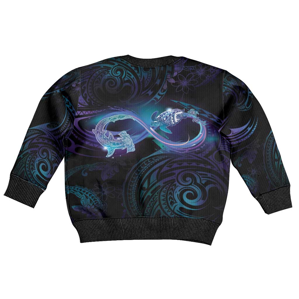 Polynesian Personalized Memorial Kid Ugly Christmas Sweater Oceanic Infinity Symbol - Until We Meet Again - Polynesian Pride