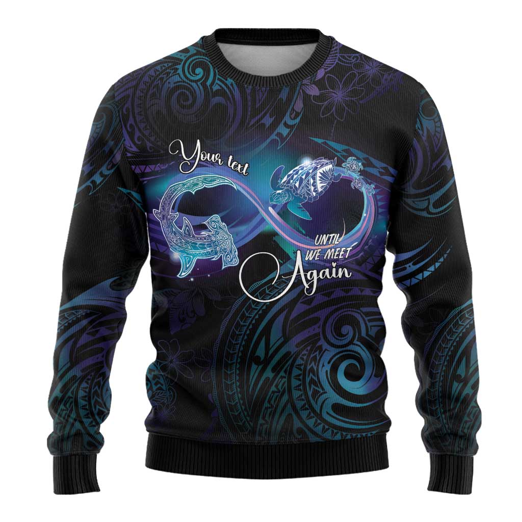 Polynesian Personalized Memorial Ugly Christmas Sweater Oceanic Infinity Symbol - Until We Meet Again - Polynesian Pride