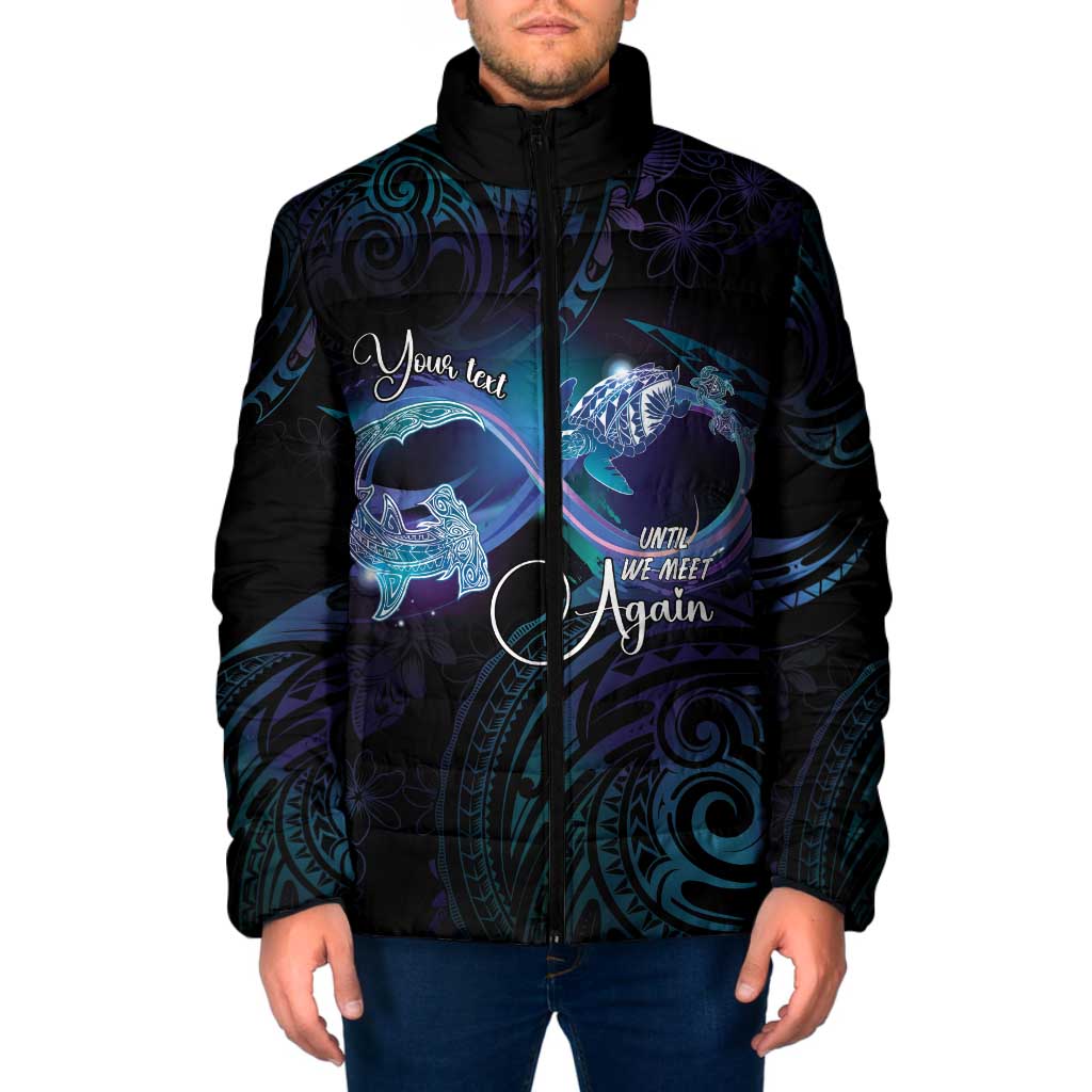 Polynesian Personalized Memorial Padded Jacket Oceanic Infinity Symbol - Until We Meet Again LT7 Men Black - Polynesian Pride