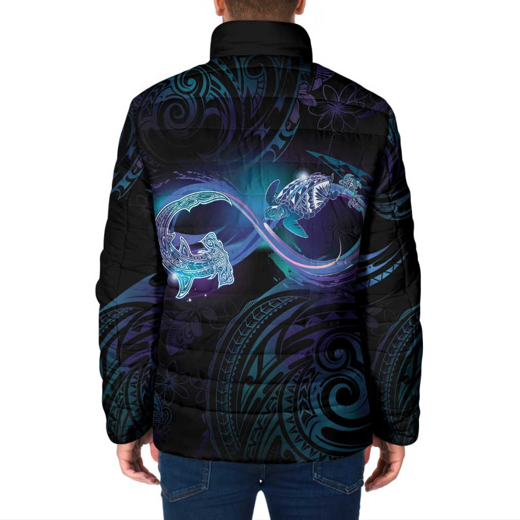 Polynesian Personalized Memorial Padded Jacket Oceanic Infinity Symbol - Until We Meet Again LT7 - Polynesian Pride
