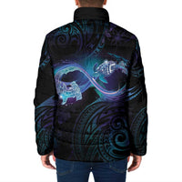 Polynesian Personalized Memorial Padded Jacket Oceanic Infinity Symbol - Until We Meet Again LT7 - Polynesian Pride