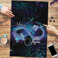 Polynesian Personalized Memorial Puzzle Oceanic Infinity Symbol - Until We Meet Again LT7 Black - Polynesian Pride