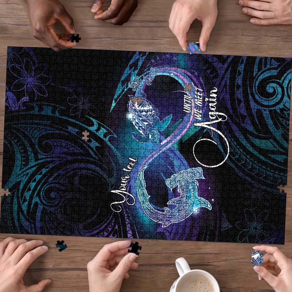 Polynesian Personalized Memorial Puzzle Oceanic Infinity Symbol - Until We Meet Again LT7 - Polynesian Pride