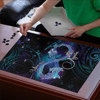 Polynesian Personalized Memorial Puzzle Oceanic Infinity Symbol - Until We Meet Again LT7 - Polynesian Pride