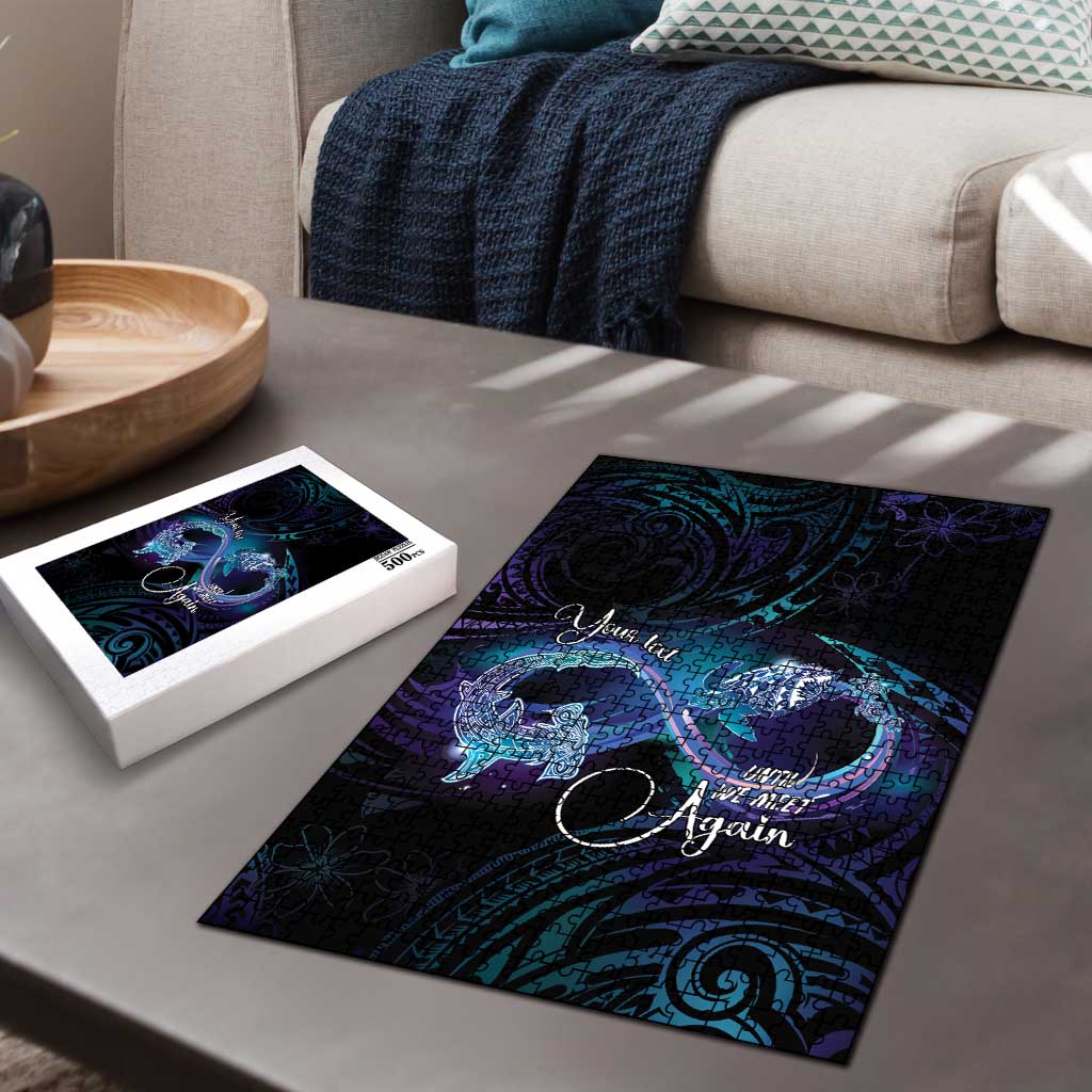 Polynesian Personalized Memorial Puzzle Oceanic Infinity Symbol - Until We Meet Again LT7 - Polynesian Pride