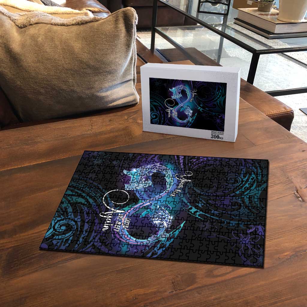 Polynesian Personalized Memorial Puzzle Oceanic Infinity Symbol - Until We Meet Again LT7 - Polynesian Pride