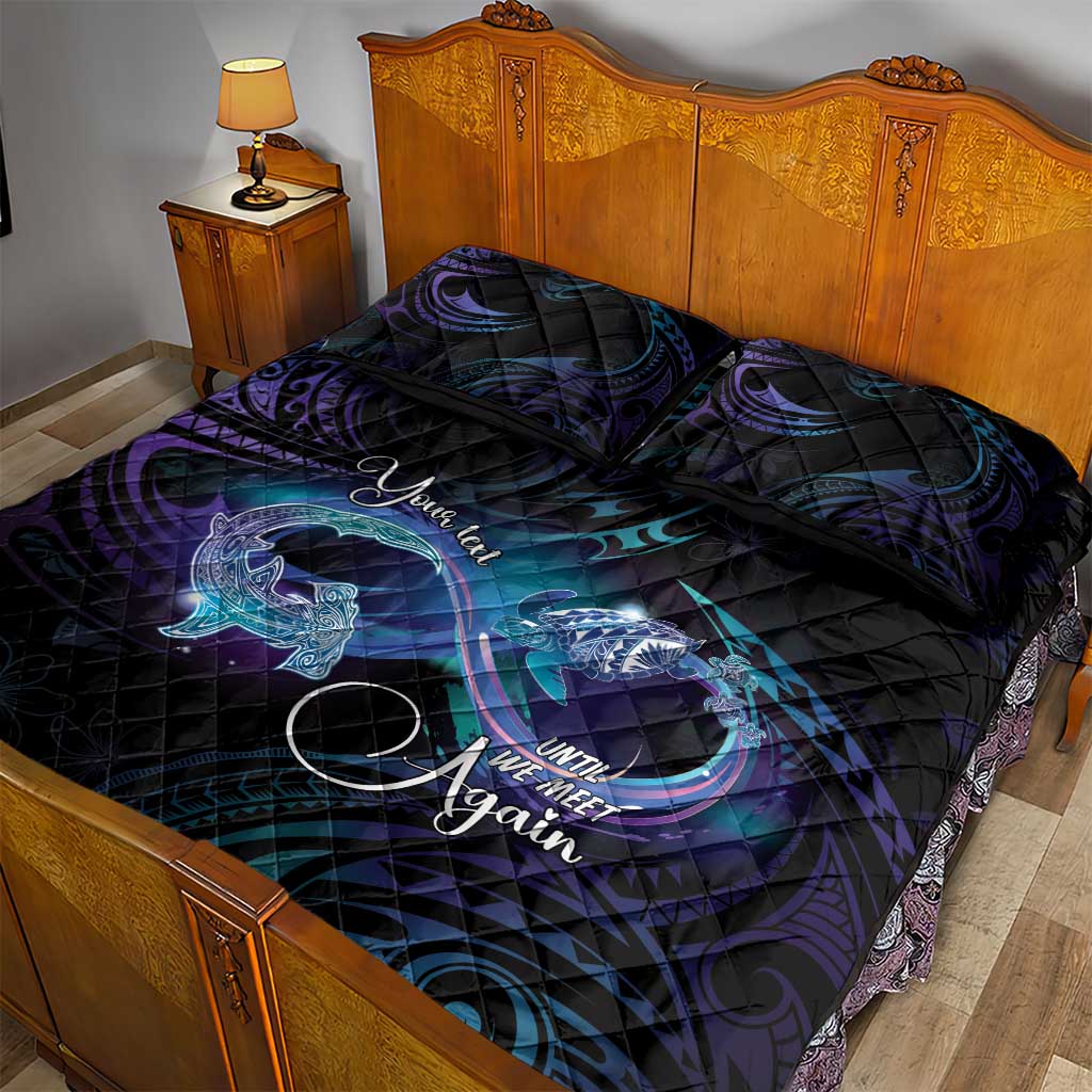 Polynesian Personalized Memorial Quilt Bed Set Oceanic Infinity Symbol - Until We Meet Again - Polynesian Pride
