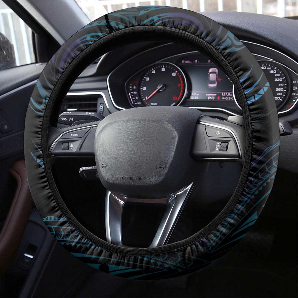 Polynesian Memorial Steering Wheel Cover Oceanic Infinity Symbol - Until We Meet Again LT7 - Polynesian Pride