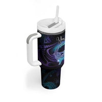 Polynesian Personalized Memorial Tumbler With Handle Oceanic Infinity Symbol - Until We Meet Again - Polynesian Pride