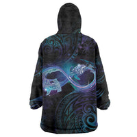 Polynesian Personalized Memorial Wearable Blanket Hoodie Oceanic Infinity Symbol - Until We Meet Again LT7 - Polynesian Pride