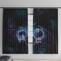 Polynesian Personalized Memorial Window Curtain Oceanic Infinity Symbol - Until We Meet Again - Polynesian Pride